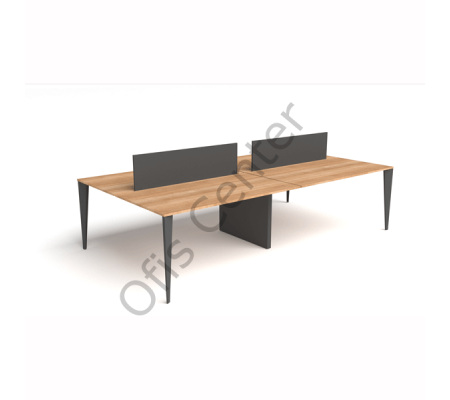 Exen Dört'lü Ofis ve Büro Masa 240x142 cm